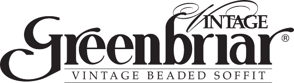 Vintage greenbriar vintage beaded soffit logo